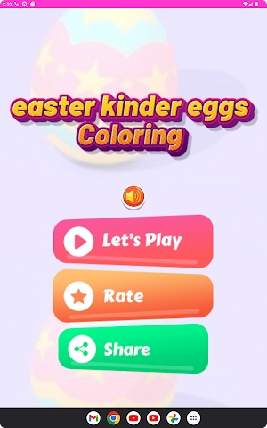 coloring easter kinder eggs Screenshot 0