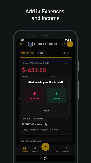 Budget Tracker Screenshot 2
