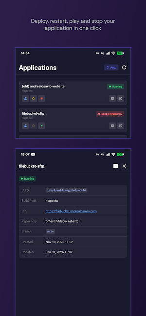 Coolify Manager Screenshot 2