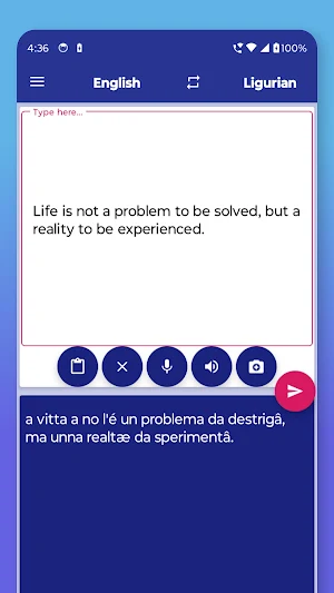 Ligurian English Translator Screenshot 2