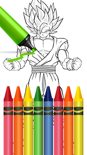 Ultra Instinct Coloring Book Screenshot 0