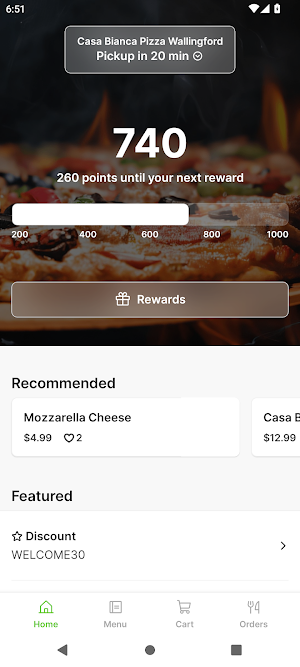Casa Bianca Pizza Screenshot 0