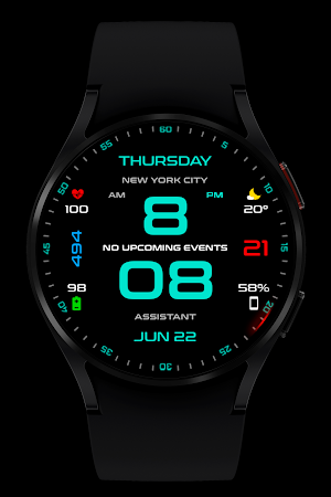 WR 003 Digital Watch Face Screenshot 1