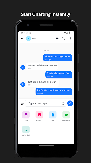 Parrot Chat – Messages & Calls Screenshot 0