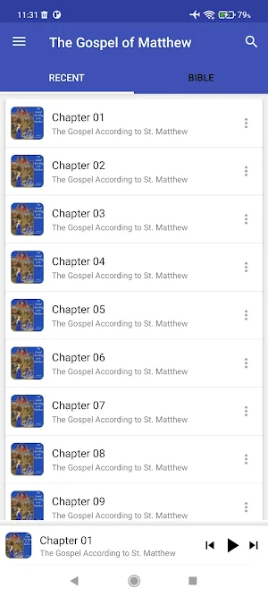 The Gospel According to St. Matthew Audio Screenshot 1