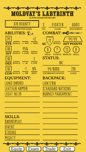 Moldvay's Labyrinth Basic Screenshot 2