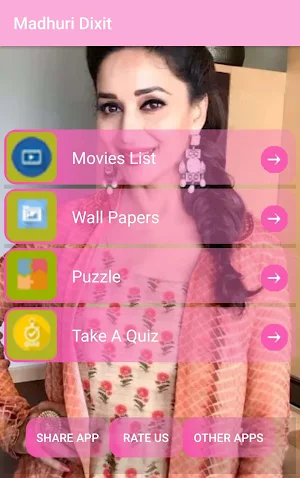 Madhuri Dixit - Movies,Wallpapers,Puzzle Screenshot 0
