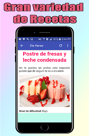 Recetas de Postres Deliciosos Screenshot 0