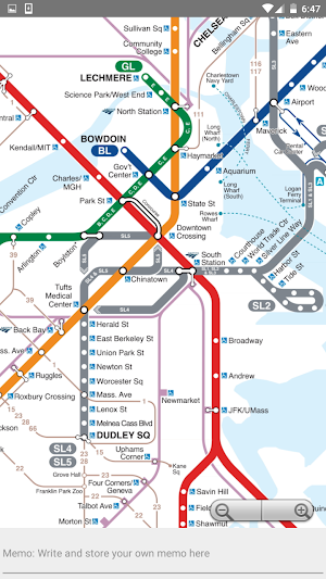 MBTA Boston T Map Screenshot 3