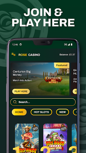 Rose Casino UK Slots Screenshot 1