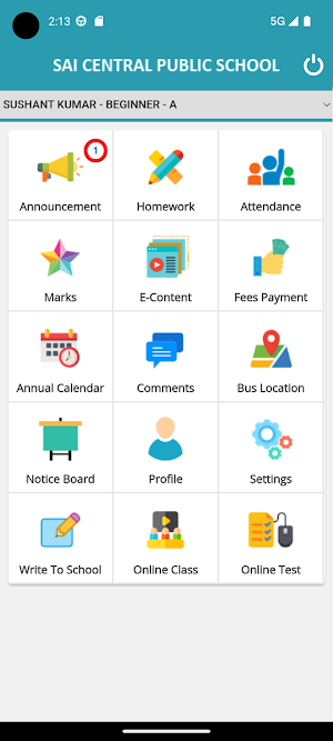 Sai Central Public School Screenshot 1