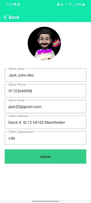 CRM Diary Screenshot 2