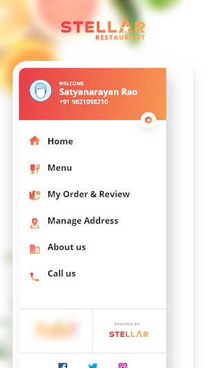 Stellar Restaurant App Screenshot 1