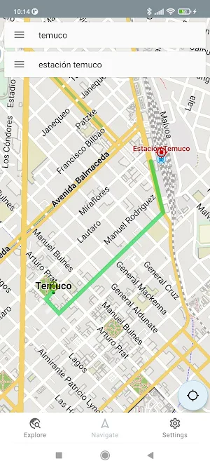 Temuco Chile Offline Map Screenshot 1