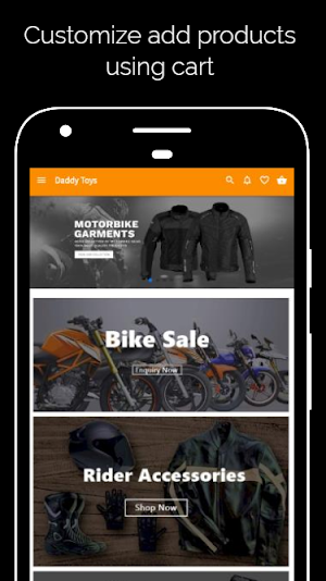 Daddy's Toys - Super Bikes Sale & Accessories App Screenshot 2