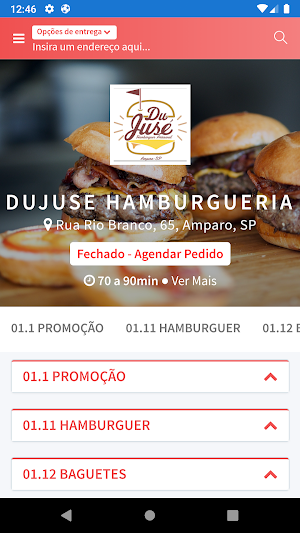 Dujuse Hamburgueria Screenshot 0