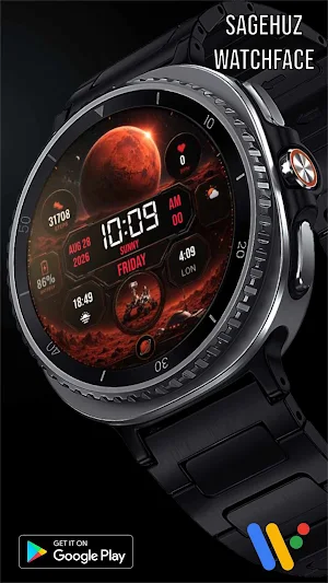 A136 Mars Watch Face Screenshot 3