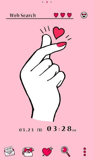 Stylish Wallpaper Heart Snap Theme Screenshot 0