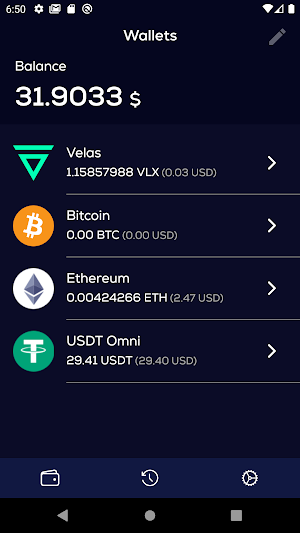 Velas Wallet Screenshot 2