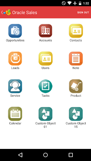 Oracle CRM On Demand Mobile Screenshot 0