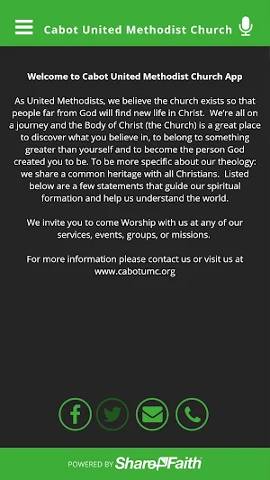Cabot United Methodist Church Screenshot 0