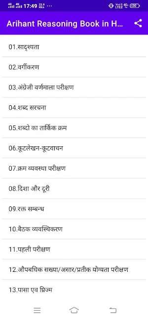 arihant reasoning book in hindi offline Screenshot 3
