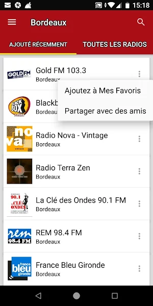 Radios de Bordeaux - France Screenshot 1