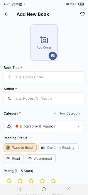 Book Library Screenshot 0