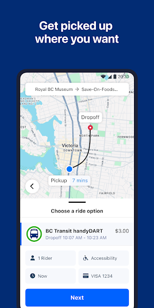 BC Transit handyDART Screenshot 1
