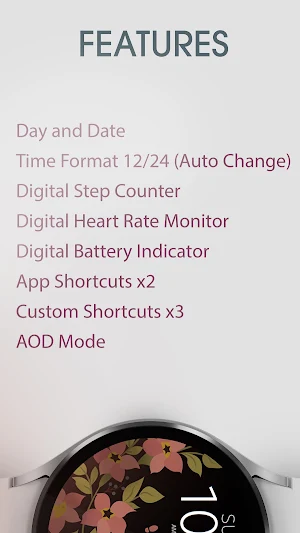 Bloom Digital Watch Face Screenshot 2