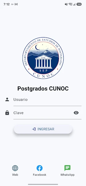 Postgrados CUNOC Screenshot 0