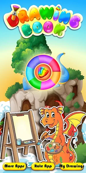 Coloring Dragons Kids Screenshot 0
