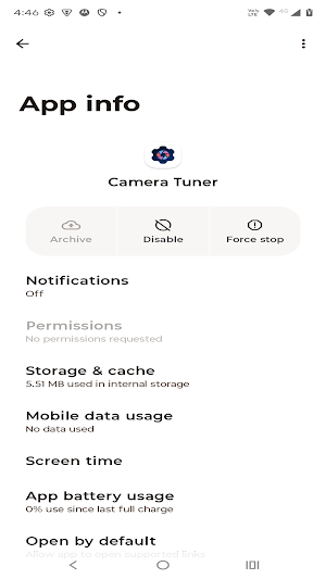 Moto Camera Tuner V Screenshot 0