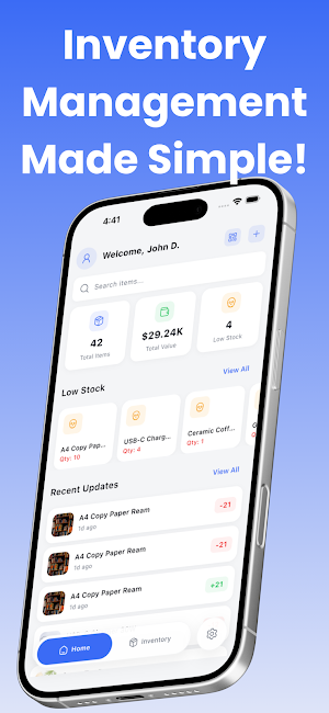 Simple Inventory Stock Tracker Screenshot 0