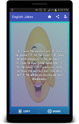 English Funny Jokes SMS/Status Screenshot 1