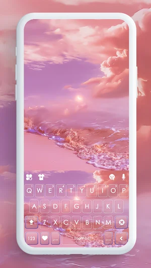 Aesthetic Keyboard Background Screenshot 0
