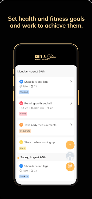 Grit and Glow Fitness Screenshot 3