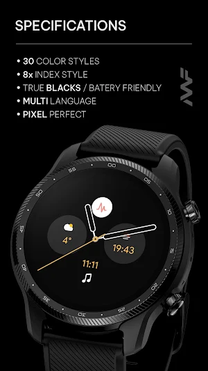 Awf Pear Analog - watch face Screenshot 1