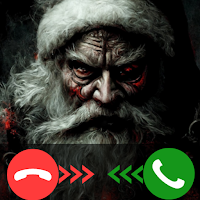 evil santa claus video call