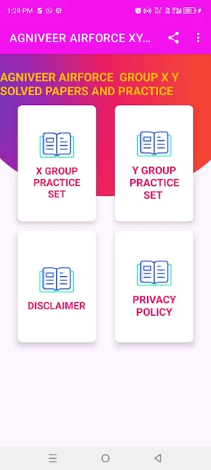 AIRFORCE XY GROUP PRACTICE SET Screenshot 0