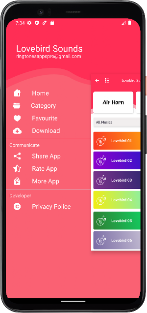 Lovebird Sounds Screenshot 2