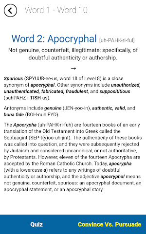 Verbal Advantage - Level 9 Screenshot 2