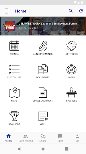 My USLAW Events Screenshot 2