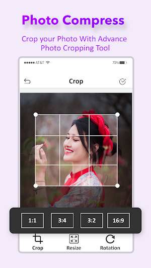 Photo Compress, Resize, Crop Screenshot 2