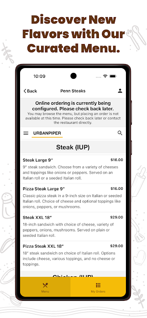 Penn Steaks Screenshot 1