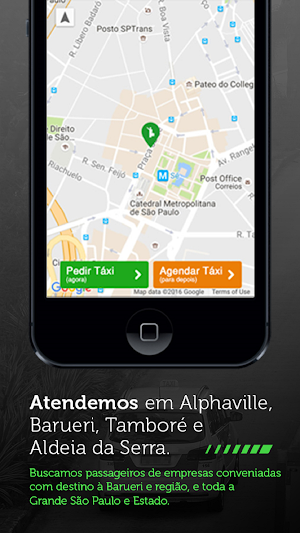 Central Táxi Verde Branco Screenshot 2