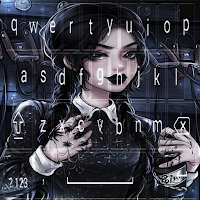 keyboard theme wednesday addam