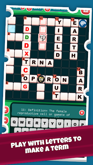 Biology Crossword Puzzle Screenshot 1