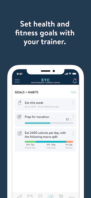 ETC Fitness App Screenshot 2