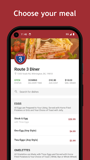 Route 3 Diner Screenshot 0